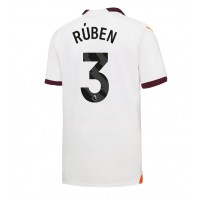 Muški Nogometni Dres Manchester City Ruben Dias #3 Gostujuci 2023-24 Kratak Rukav
